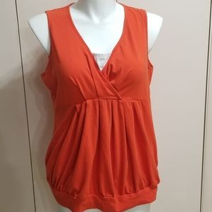 3X Women's Orange Tank Top